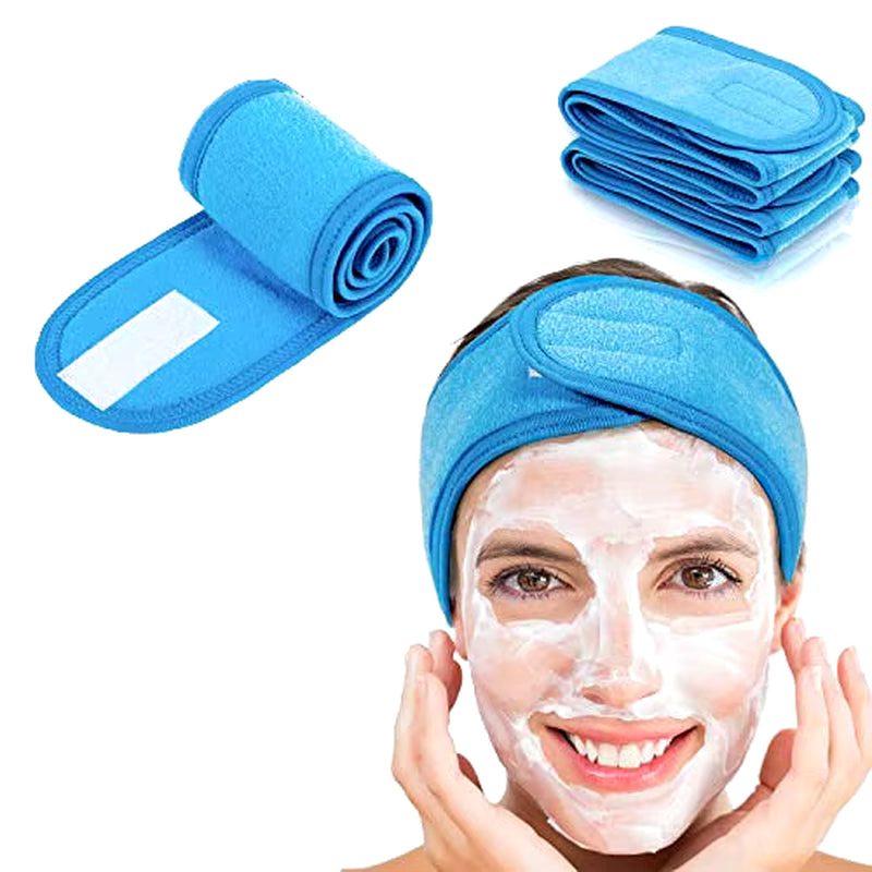 Adjustable Head Band Spa Face Wash Makeup Sweat Head Wrap Non-Slip Stretchable Washable Headband Hair Band for Sports Hairbands