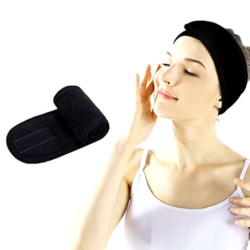 Adjustable Head Band Spa Face Wash Makeup Sweat Head Wrap Non-Slip Stretchable Washable Headband Hair Band for Sports Hairbands