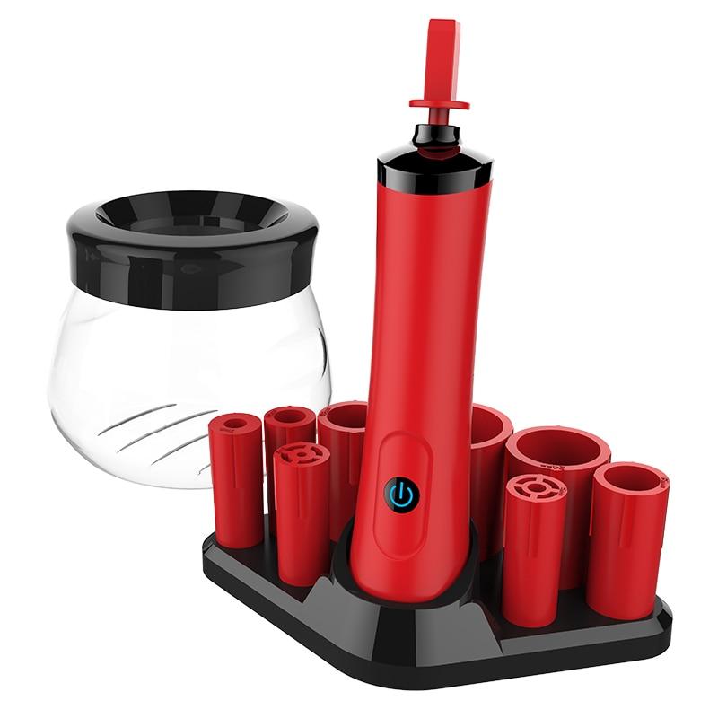 Nettoyeur de pinceaux de maquillage électrique multifonctionnel 