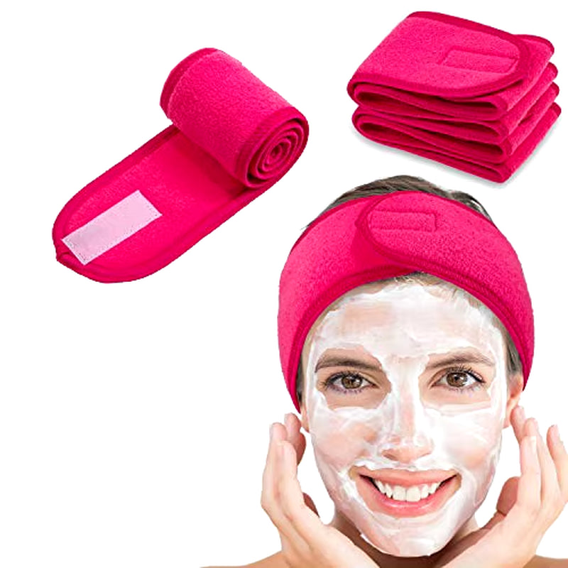 Adjustable Head Band Spa Face Wash Makeup Sweat Head Wrap Non-Slip Stretchable Washable Headband Hair Band for Sports Hairbands