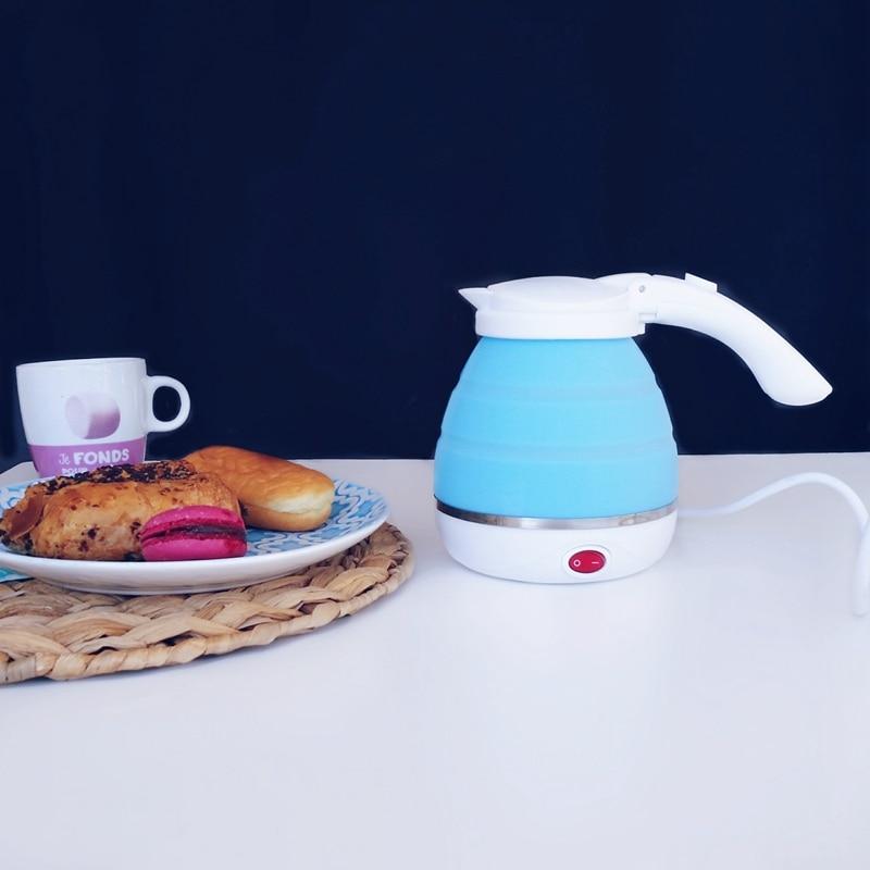 Bouilloire électrique pliable portable en silicone 