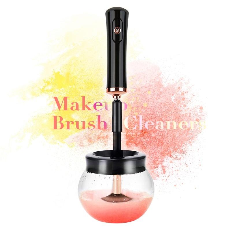 Nettoyeur de pinceaux de maquillage électrique multifonctionnel 