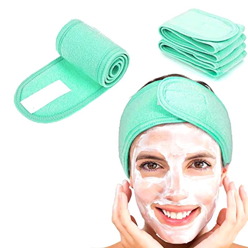 Adjustable Head Band Spa Face Wash Makeup Sweat Head Wrap Non-Slip Stretchable Washable Headband Hair Band for Sports Hairbands