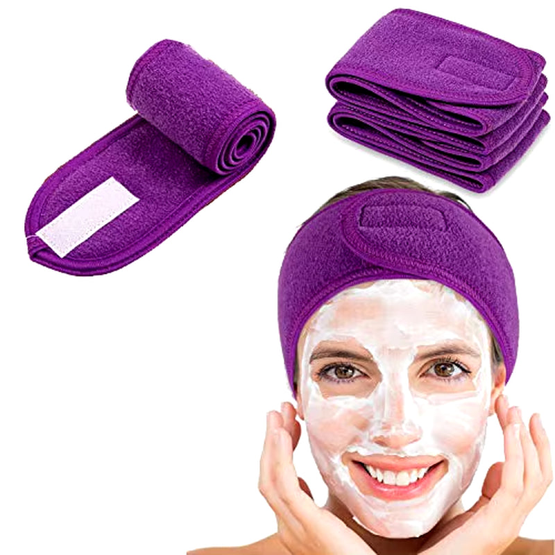 Adjustable Head Band Spa Face Wash Makeup Sweat Head Wrap Non-Slip Stretchable Washable Headband Hair Band for Sports Hairbands