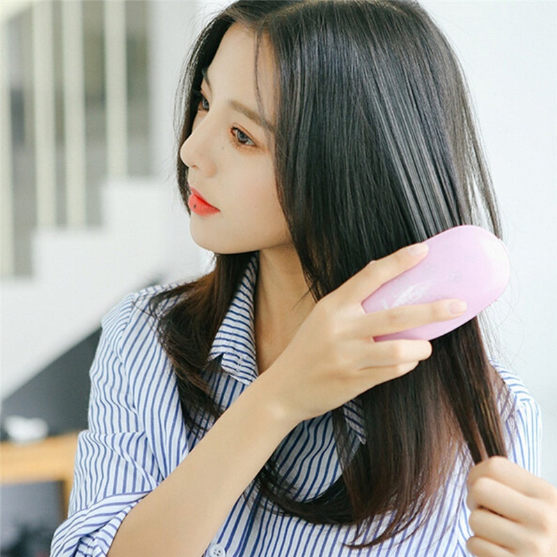 Brosse à cheveux électrique ionique portable