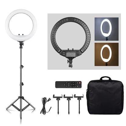 10Inch LED Ring Light Lamp with Phone Clip Tripod Stand Selfie Video for Tik Tok Youtube Phone Live Photo Photography Studio