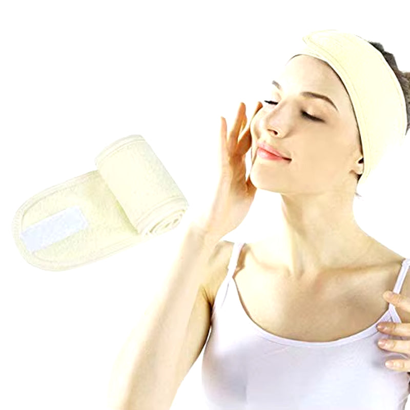 Adjustable Head Band Spa Face Wash Makeup Sweat Head Wrap Non-Slip Stretchable Washable Headband Hair Band for Sports Hairbands