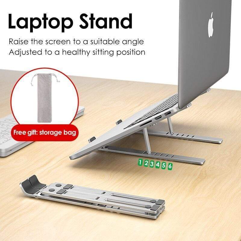 Support réglable en aluminium pour ordinateur portable de style X 