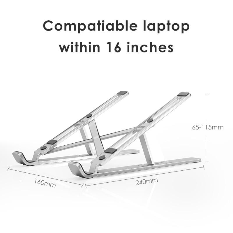 Support réglable en aluminium pour ordinateur portable de style X 