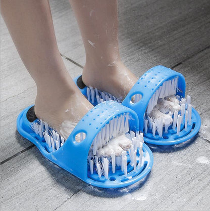 Chaussons de bain massants pour pieds en plastique