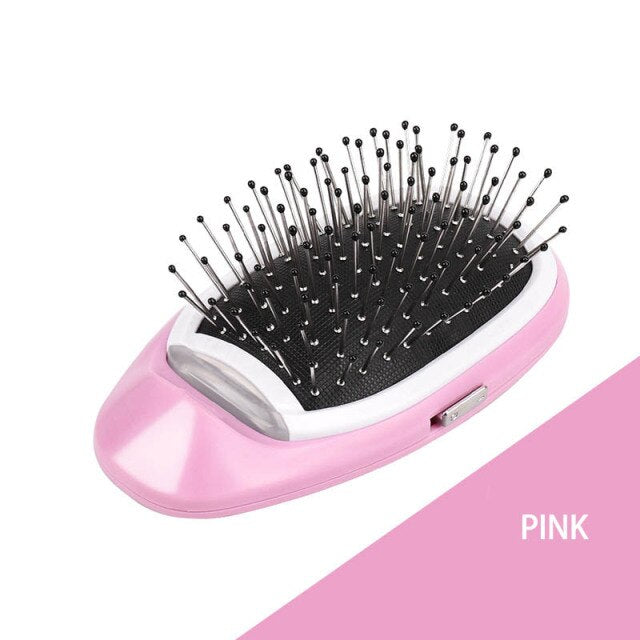 Brosse à cheveux électrique ionique portable