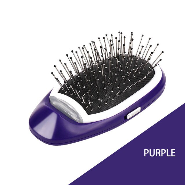 Brosse à cheveux électrique ionique portable