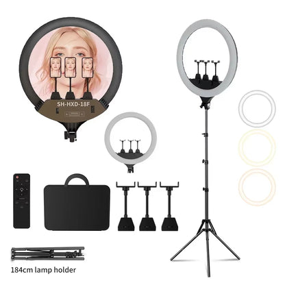 10Inch LED Ring Light Lamp with Phone Clip Tripod Stand Selfie Video for Tik Tok Youtube Phone Live Photo Photography Studio