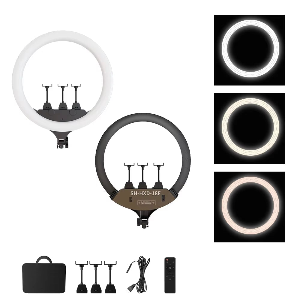 10Inch LED Ring Light Lamp with Phone Clip Tripod Stand Selfie Video for Tik Tok Youtube Phone Live Photo Photography Studio