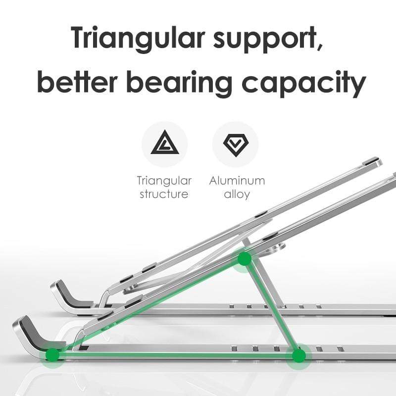 Support réglable en aluminium pour ordinateur portable de style X 