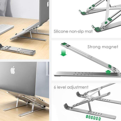 Support réglable en aluminium pour ordinateur portable de style X 