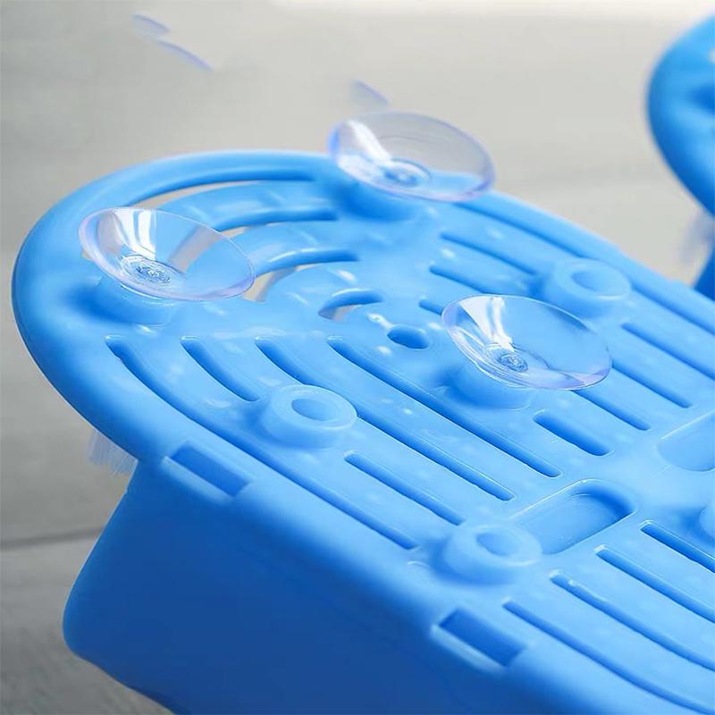 Chaussons de bain massants pour pieds en plastique