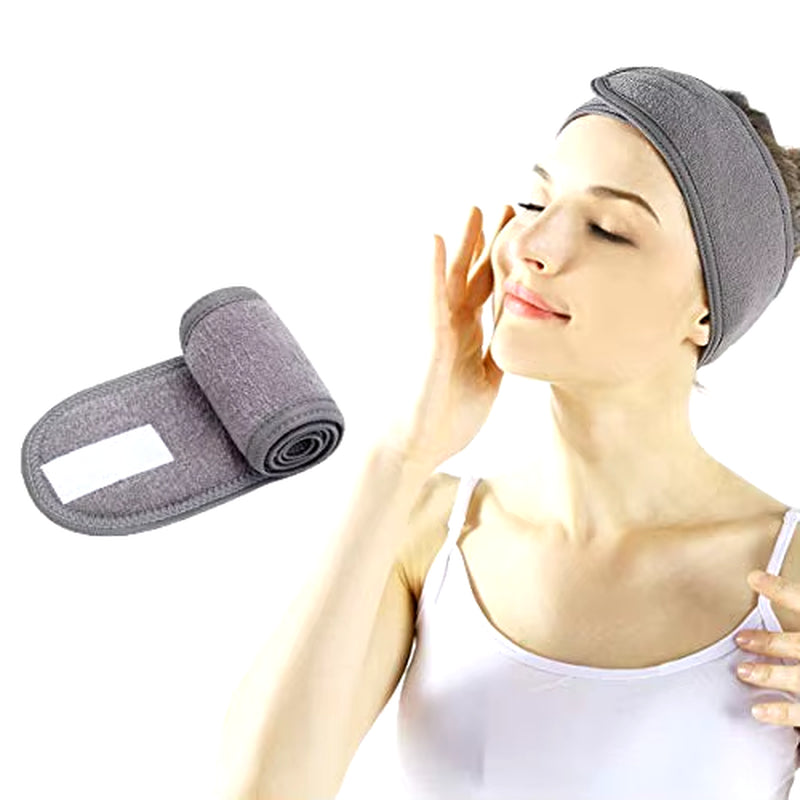 Adjustable Head Band Spa Face Wash Makeup Sweat Head Wrap Non-Slip Stretchable Washable Headband Hair Band for Sports Hairbands