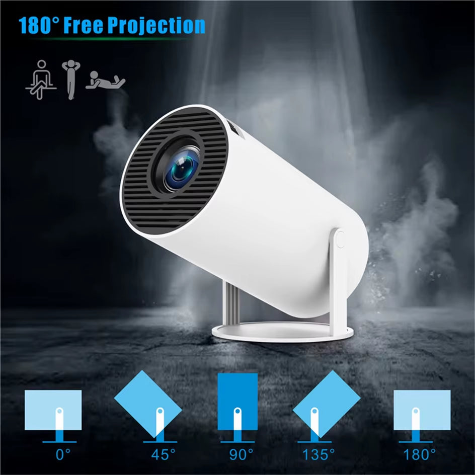 Projector HY300 PRO 4K Android 11 Dual Wifi6 260ANSI Allwinner H713 BT5.0 1080P 1280*720P Home Cinema Outdoor Projetor