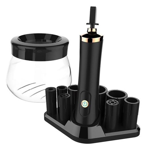 Nettoyeur de pinceaux de maquillage électrique multifonctionnel 